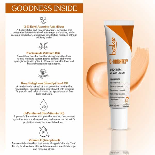 Bake C-Bright Vitamin C Serum For Brightening | Dark Spots & Glowing Skin