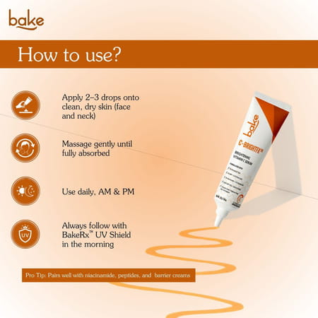 Bake C-Bright Vitamin C Serum For Brightening | Dark Spots & Glowing Skin