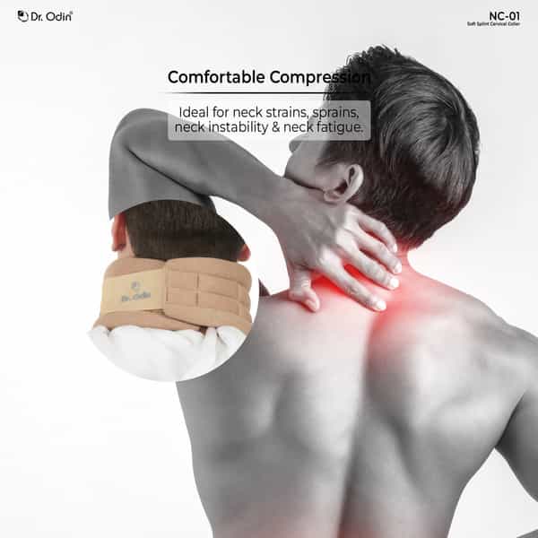 Dr. Odin Nc-01 Soft Splint Cervical Collar - Superior Comfort | Advanced Support | Versatile | Large