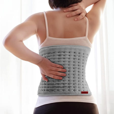 Addmax Electric Heating Pad - Orthopaedic Heating Belt For Back Cramps Waist Pain Relief