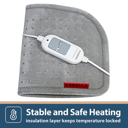 Addmax Electric Heating Pad - Orthopaedic Heating Belt For Back Cramps Waist Pain Relief