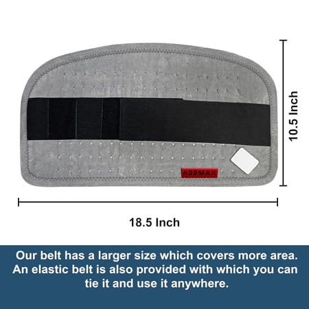 Addmax Electric Heating Pad - Orthopaedic Heating Belt For Back Cramps Waist Pain Relief