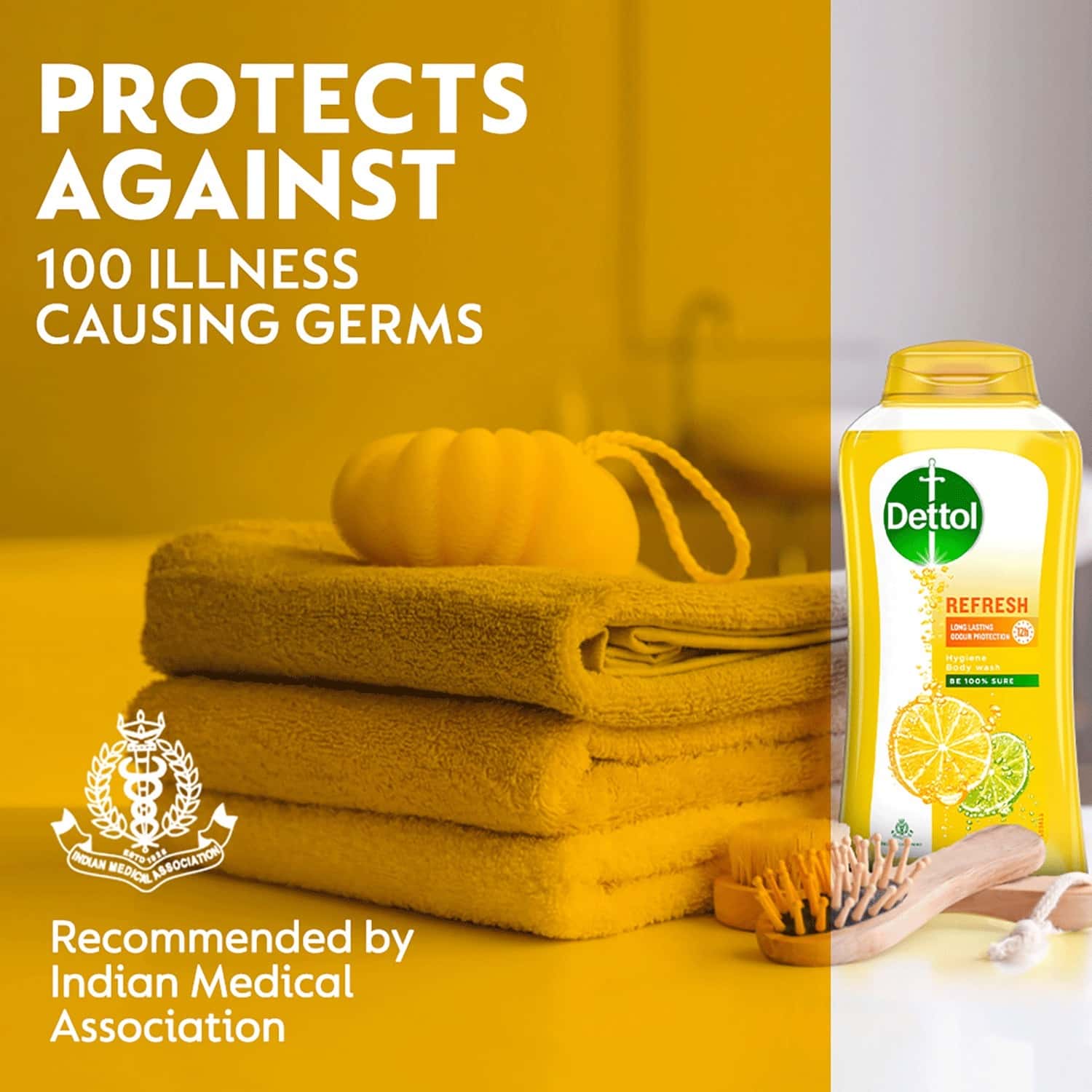 Buy DETTOL BODY WASH AND SHOWER GEL FOR WOMEN AND MEN REFRESH 250ML