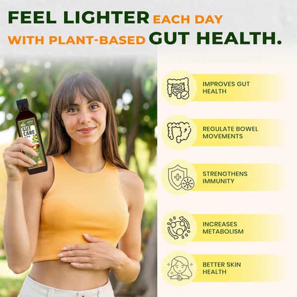 Jeena Sikho Gut Care Juice | Ayurvedic Gut Cleanser & Digestive Tonic | 500 Ml