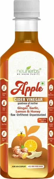 Neuherbs Apple Cider Vinegar With Ginger Garlic Lemon & Honey - 350Ml