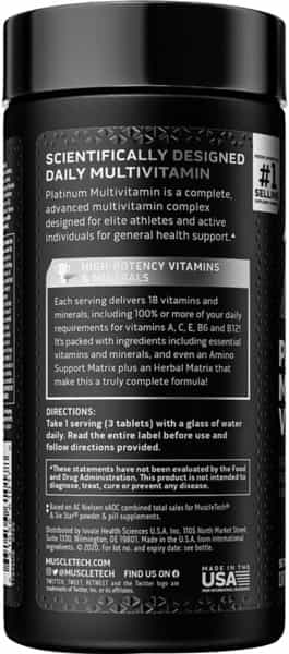 Muscletech Platinum Multi-Vitamine Capsule 90