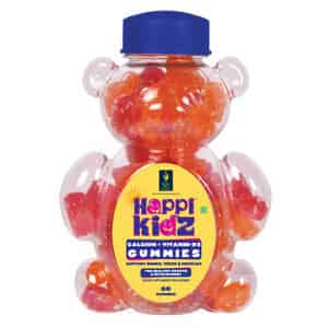 Happi Kidz Nutrition For A Healthy Beginning Calcium + Vitamin D For Kids (60 Gummy Bears)strawberry