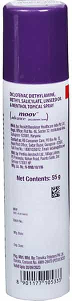 Moov Advance Fast Pain Relief Spray - 55G