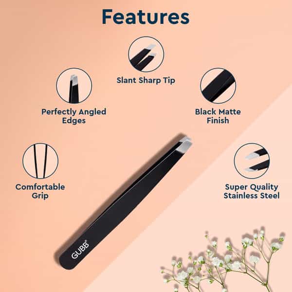 Gubb Usa Slant Tip Tweezer For Eyebrows | Facial Hair.