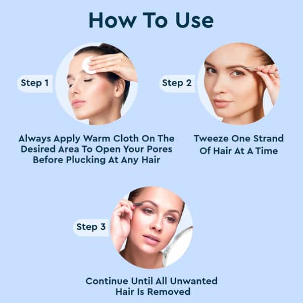 Gubb Usa Slant Tip Tweezer For Eyebrows | Facial Hair.