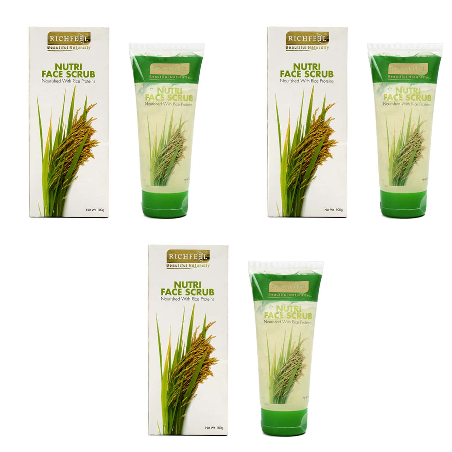 Nutri Face Scrub 100 Gms Pack Of 3