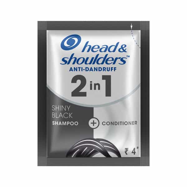 Head & Shoulders 2 In 1 Anti Dandruff Silky Black Shampoo + Conditioner Combipack 8 Ml