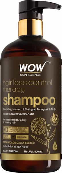 Wow Skin Science Hair Loss Control Therapy Shampoo Bottle Of 500 Ml