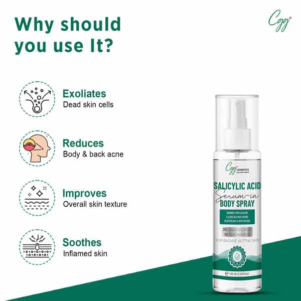 Cgg Cosmetics Salicylic Acid Body Acne Spray | 100 Ml