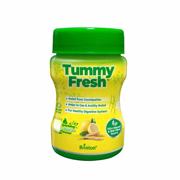 Tummy Fresh Lemon Flavour Sugar Free For Healthy Digestive System Bottle Of 100Gm Powder
