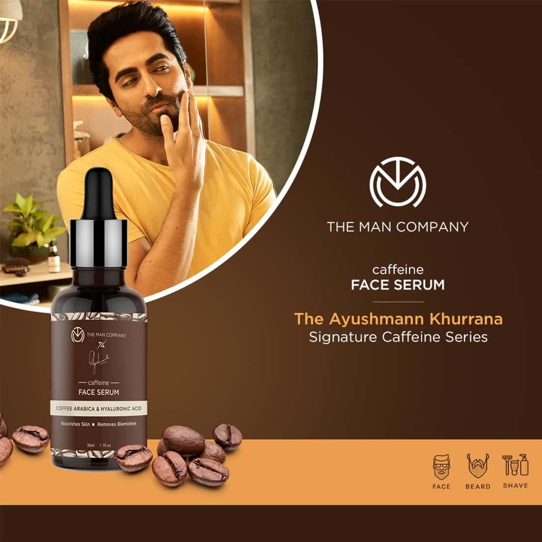 Buy THE MAN COMPANY CAFFEINE FACE SERUM WITH COFFEE ARABICA AND