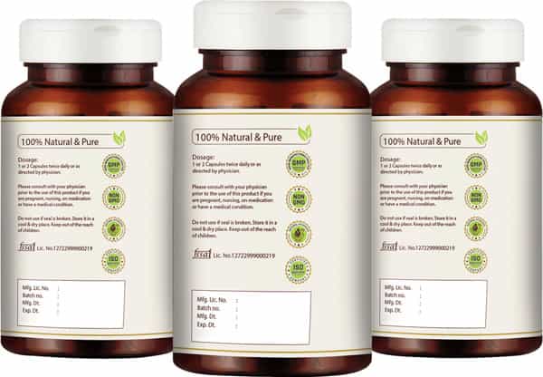 Vedikroots Amla 450 Mg 60 Capsules 100% Organic | Antioxidant Immunity Enhancer (Pack Of 3