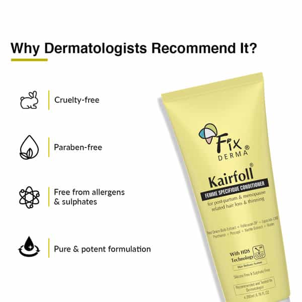 Fixderma Kairfoll Femme Specifique Conditioner For Women Post-Partum & Menopause Hair Loss - 200 Ml