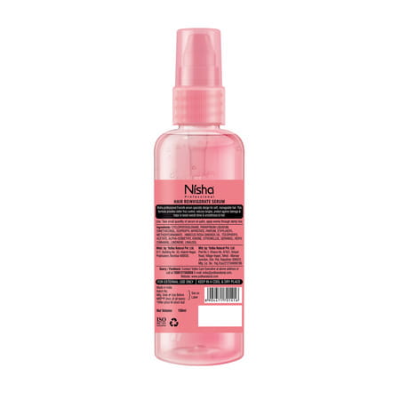 Nisha Hair Serum 100Ml - Eversilk Pink Hibiscus For Dull & Frizzy Hair - Professional