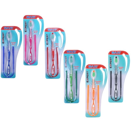 Maxi Expert Toothbrush & Tongue Cleaner-Oral Hygiene Kit (Pack Of 6)