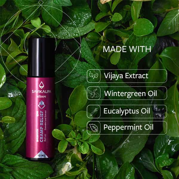 Savikalpa Cramp Roll-On|Reliefs Painful Menstruation And Period Cramps- 10Ml