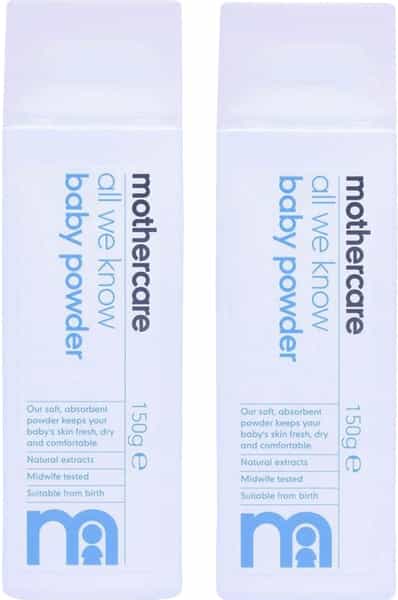 Mothercare All We Know Baby Powder (150G Pack Of 2)