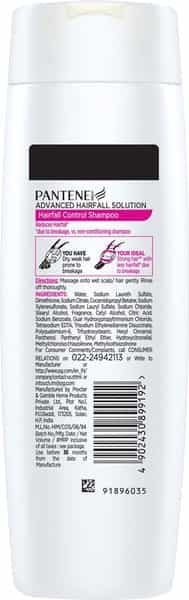 Pantene Advanced Hair Fall Solution Hair Fall Control Shampoo - 180Ml