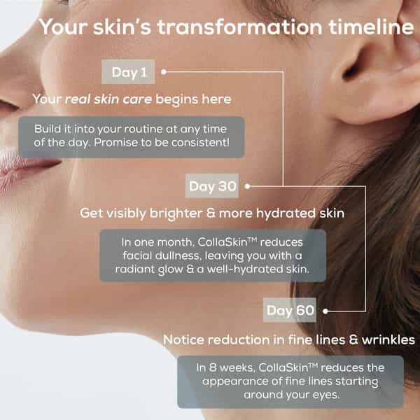 Truebasics Collaskin | Marine Collagen Peptides For Youthful Glowing Skin | Mixed Fruit | 200 G