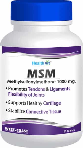 Healthvit Msm Methyl Sulfonyl Menthane 1000 Mg - 60 Tablets