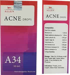 Allen Laboratories A34 Acne Drops 30 Ml