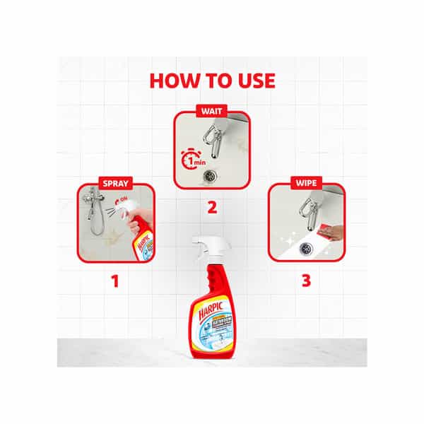 Harpic Extra Strong Bathroom Cleaning Spray Bottle Of 400 Ml