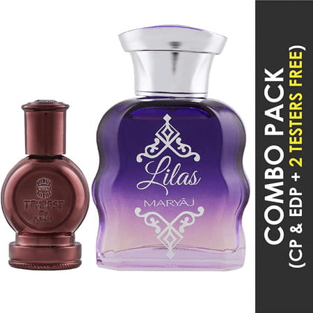 Ajmal Tempest Cp Alcohol-Free Attar 12ml For Unisex And Maryaj Lilas Edp 100ml For Women