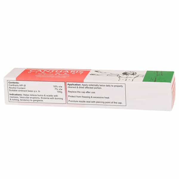 Baksons Homoeopathy Cantharis Ointment 25 Gm