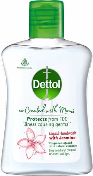 Dettol Jasmine Germ Protection Handwash Liquid Soap Fliptop - 200Ml