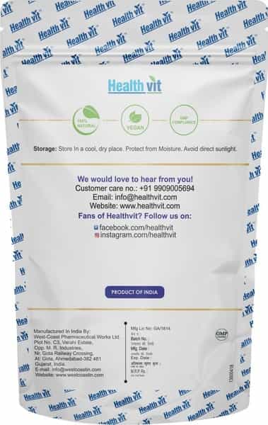 Healthvit Natural Ashwagandha Immunity Booster (Withania Somnifera) Packet Of 100 G