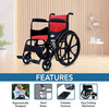 Everactiv Everyday Economy Foldable Wheelchair Red Color
