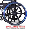 Everactiv Everyday Economy Foldable Wheelchair Red Color