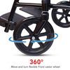 Everactiv Everyday Economy Foldable Wheelchair Red Color