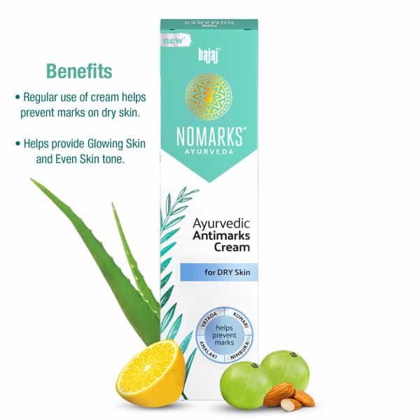 Bajaj Nomarks Ayurvedic Anti Marks Cream For Dry Skin 25 Gm