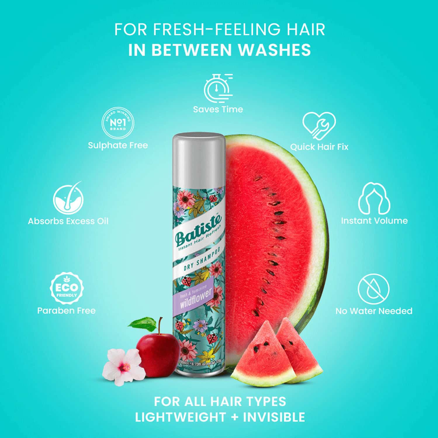 Buy BATISTE INSTANT HAIR REFRESH DRY SHAMPOO FRESH & FEMINE
