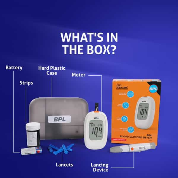 Bpl Medical Technologies Gluco Monitoring Device With Bottle Of 110 (10+100) Diabetes Test Strips