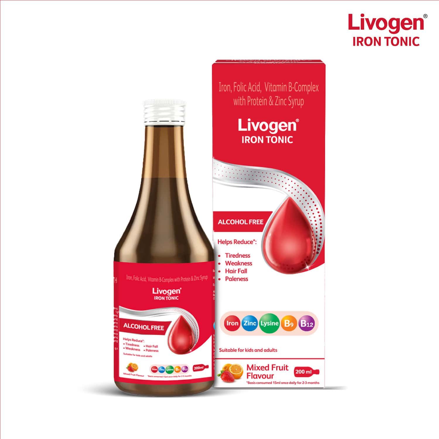 Livogen Tonic | The Complete Health Tonic | 9-in-1 Benefit Formula | 200 Ml