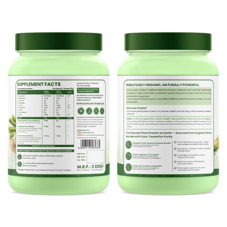 Vlado'S Himalayan Organics Organic Protein Powder I Plant Protein I 28g Protein | 5g Bcaa - 500g