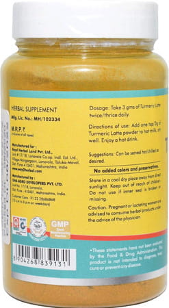 Way2herbal Turmeric Latte/Haldi Milk Powder | Golden Turmeric Latte Mix - 100 Gms