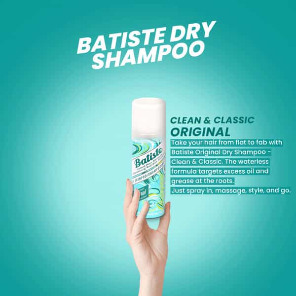 Batiste Instant Hair Refresh Dry Shampoo - Clean & Classic Original - 50Ml