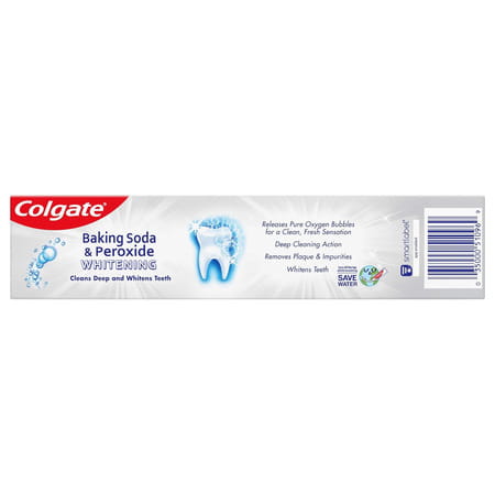 Colgate Baking Soda & Peroxide Whitening Toothpaste Frosty Mint Stripe - 170g