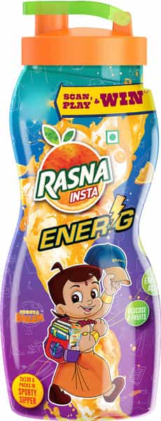 Rasna Insta 1 Ltr Sipper 100G X 3 Orange + Mango + Pineapple