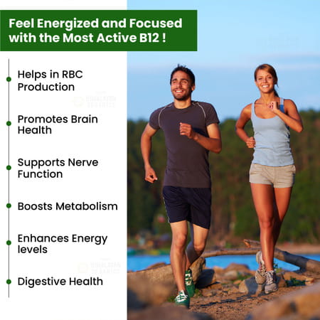 Vlado's Himalayan Organics Vitamin B12 1500 Mcg Methylcobalamin Supplement - 60 Veg Tablets