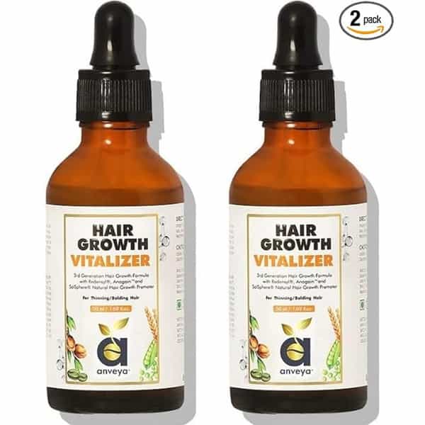 Anveya Hair Growth Vitalizer Serum 50Ml X Pack Of 2