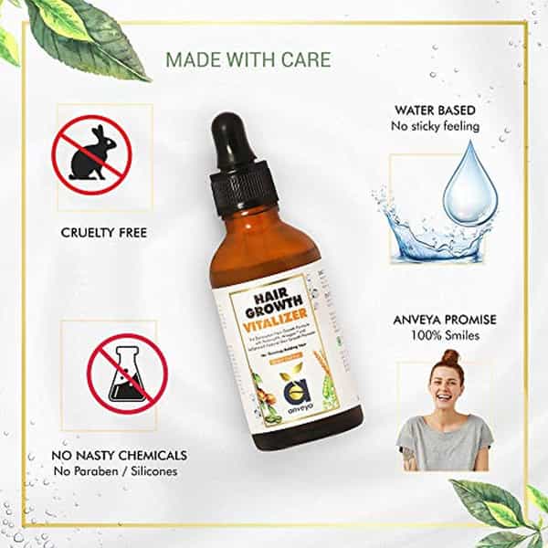 Anveya Hair Growth Vitalizer Serum 50Ml X Pack Of 2